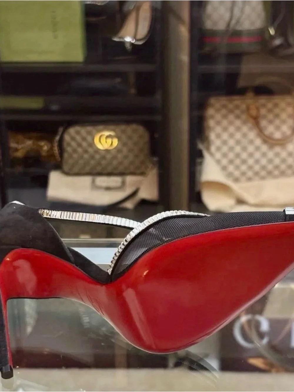 Christian Louboutin Leather Pony Luxor Heels. Red Bottoms Size: EUR-37  US-7B. - Picture 7 of 8
